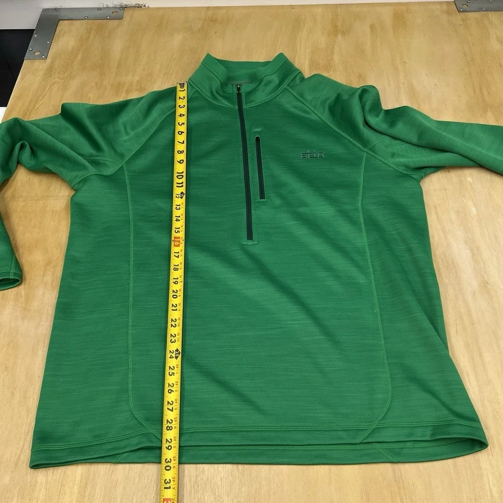 Stio 1/2 Zip Fleece Pullover Mens XXL Sweatshirt Long Sleeve Green